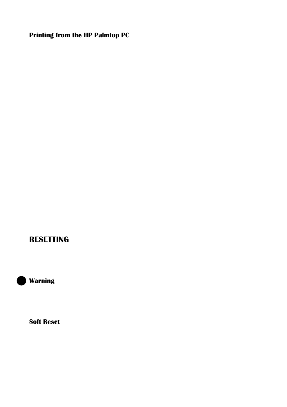 Resetting | HP 660LX User Manual | Page 36 / 172