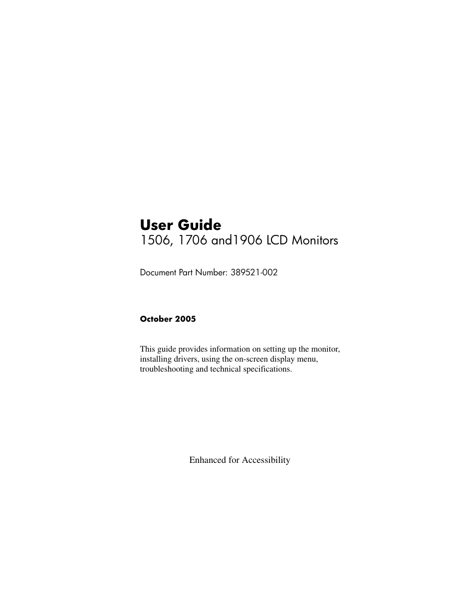 HP 1906 User Manual | 60 pages