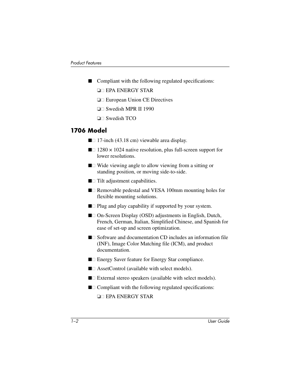 HP 1906 User Manual | Page 8 / 60