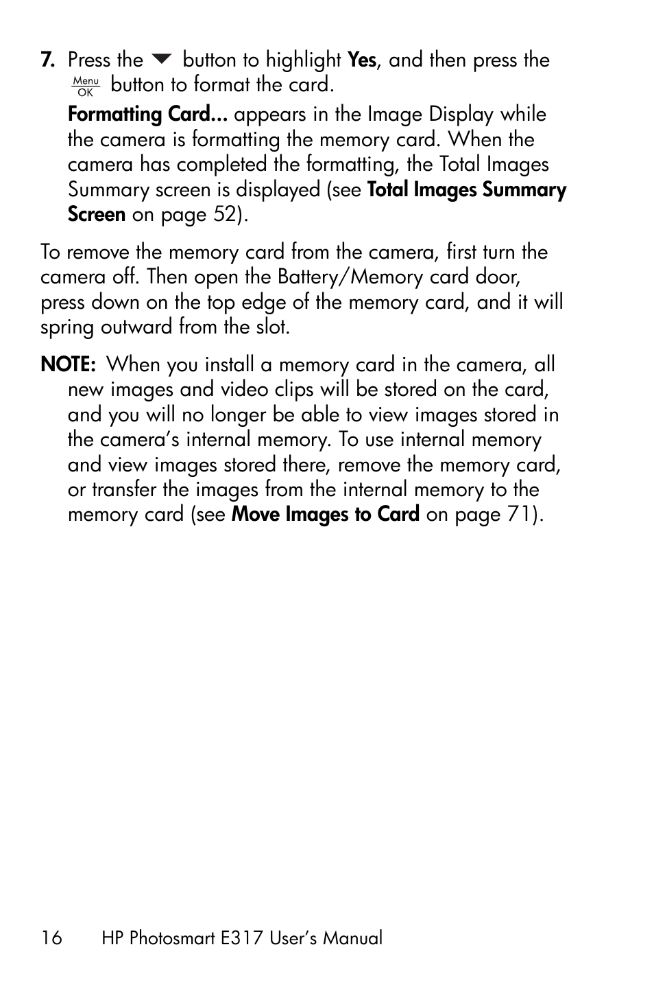 HP Photosmart E317 User Manual | Page 16 / 138