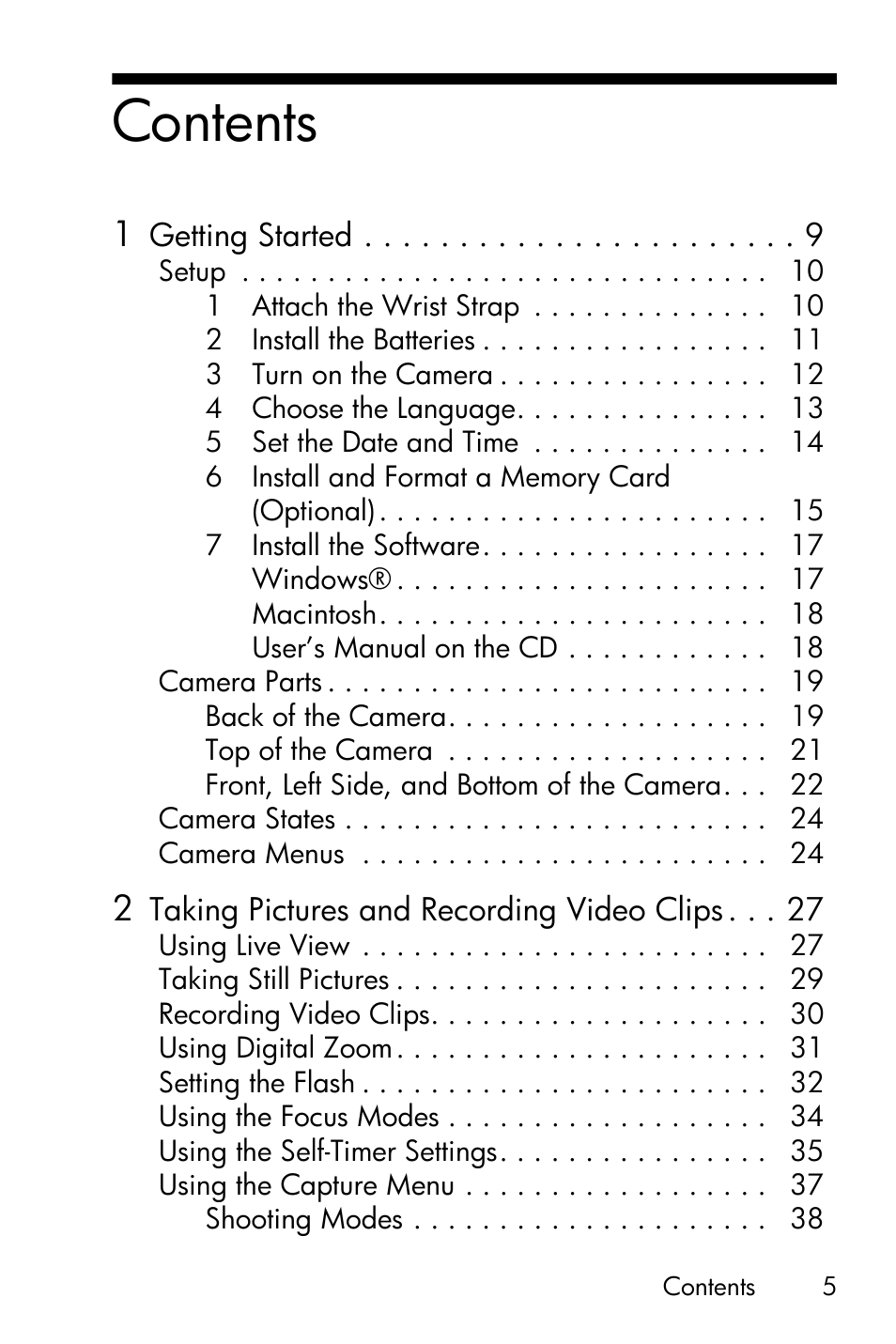HP Photosmart E317 User Manual | Page 5 / 138