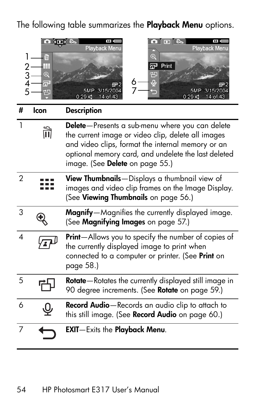 HP Photosmart E317 User Manual | Page 54 / 138