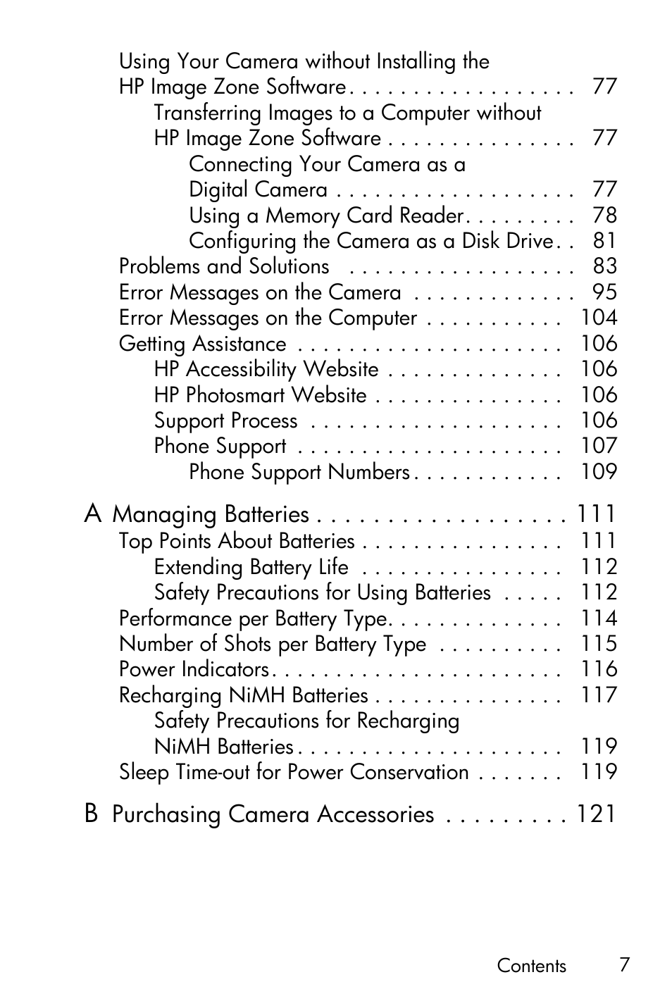HP Photosmart E317 User Manual | Page 7 / 138