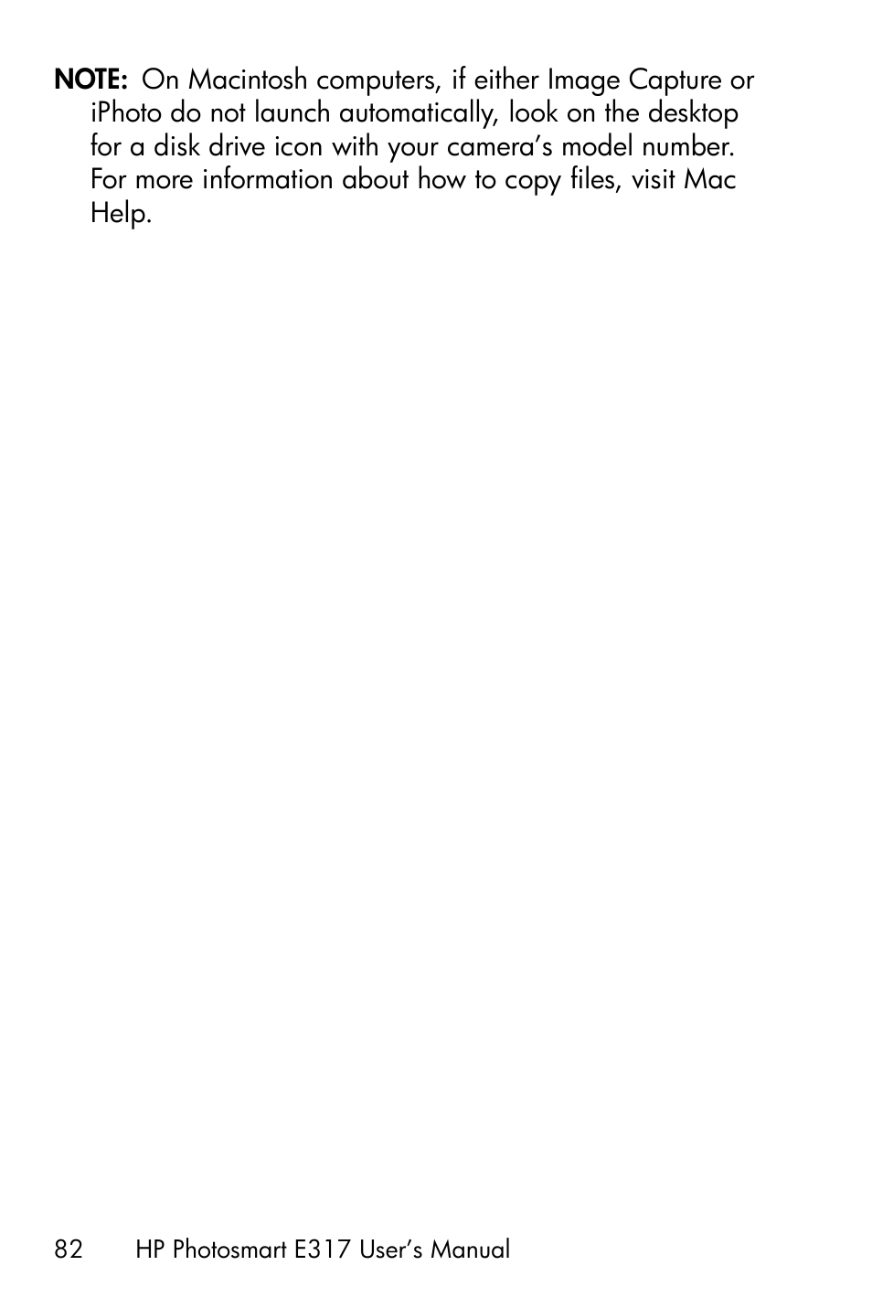 HP Photosmart E317 User Manual | Page 82 / 138