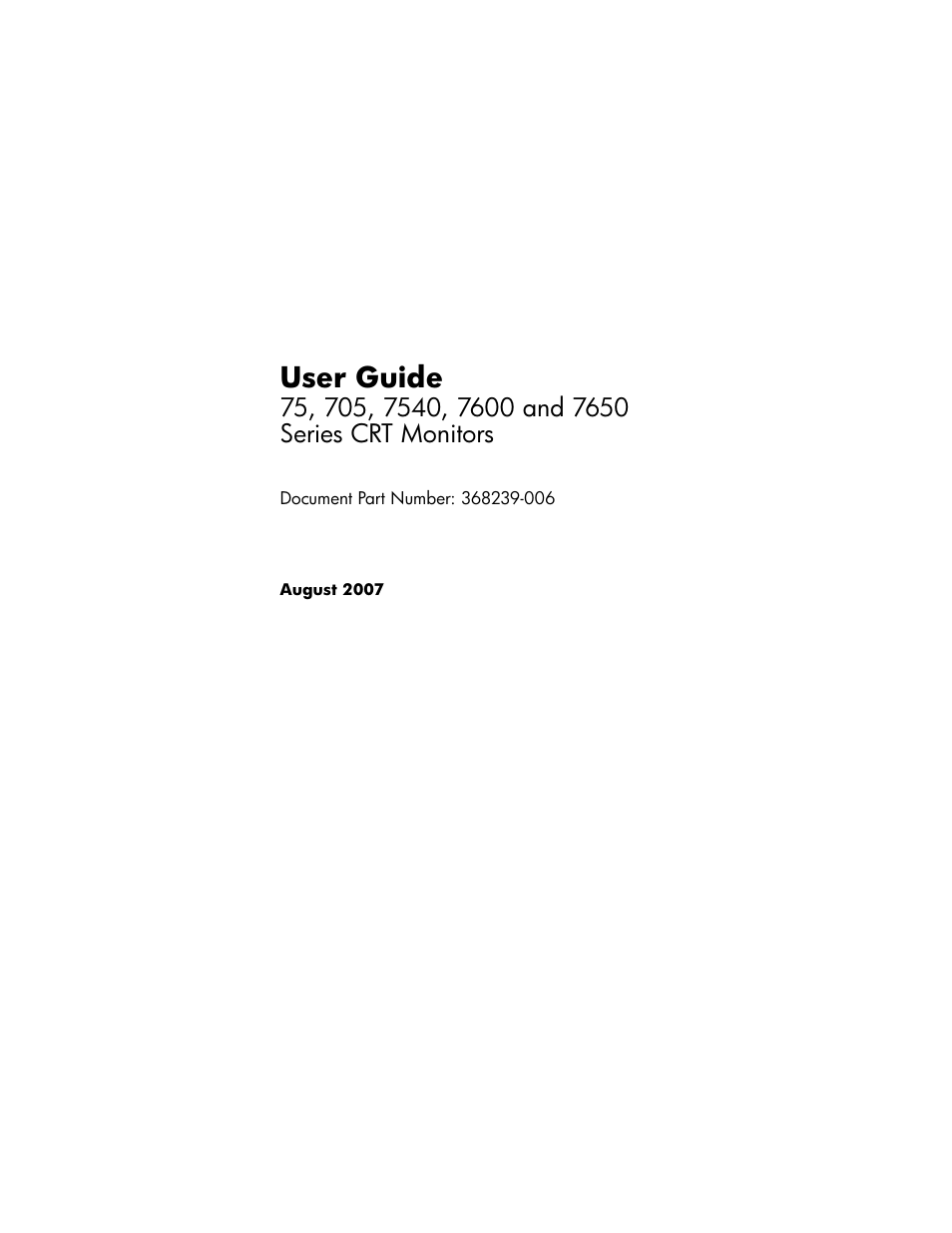 HP 75 User Manual | 44 pages