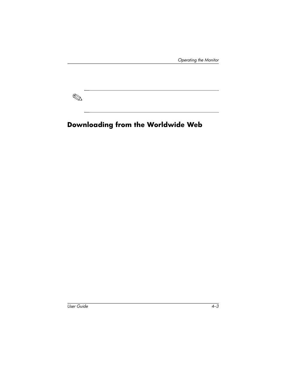 Downloading from the worldwide web, Downloading from the worldwide web –3 | HP 75 User Manual | Page 21 / 44
