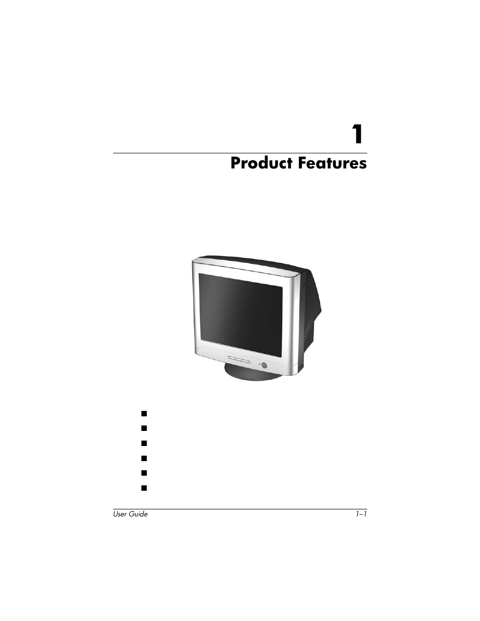 Product features, 1 product features | HP 75 User Manual | Page 5 / 44