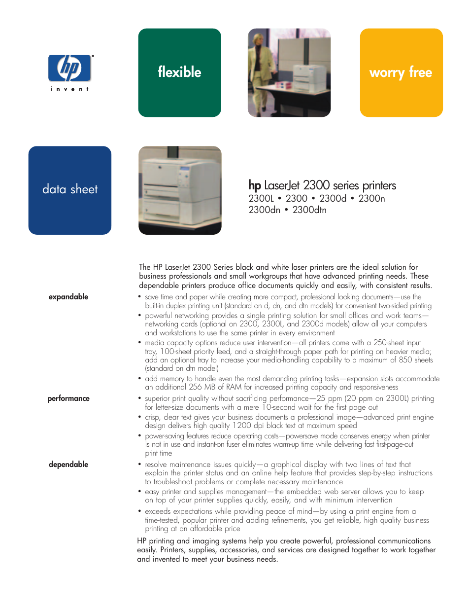 HP 2300d User Manual | 4 pages