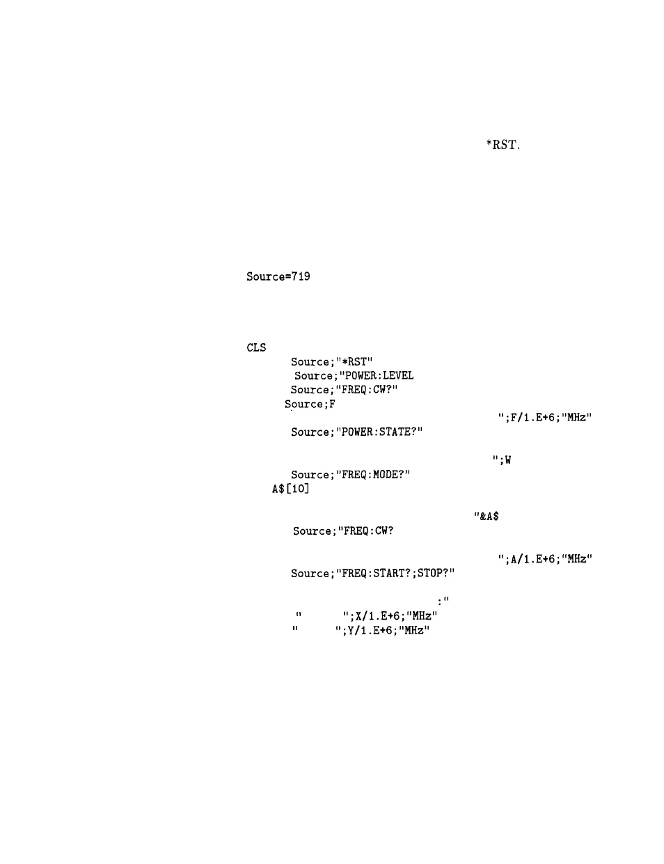 Queries, example program 4, Queries, example, Program 4 | HP 8360 User Manual | Page 122 / 508