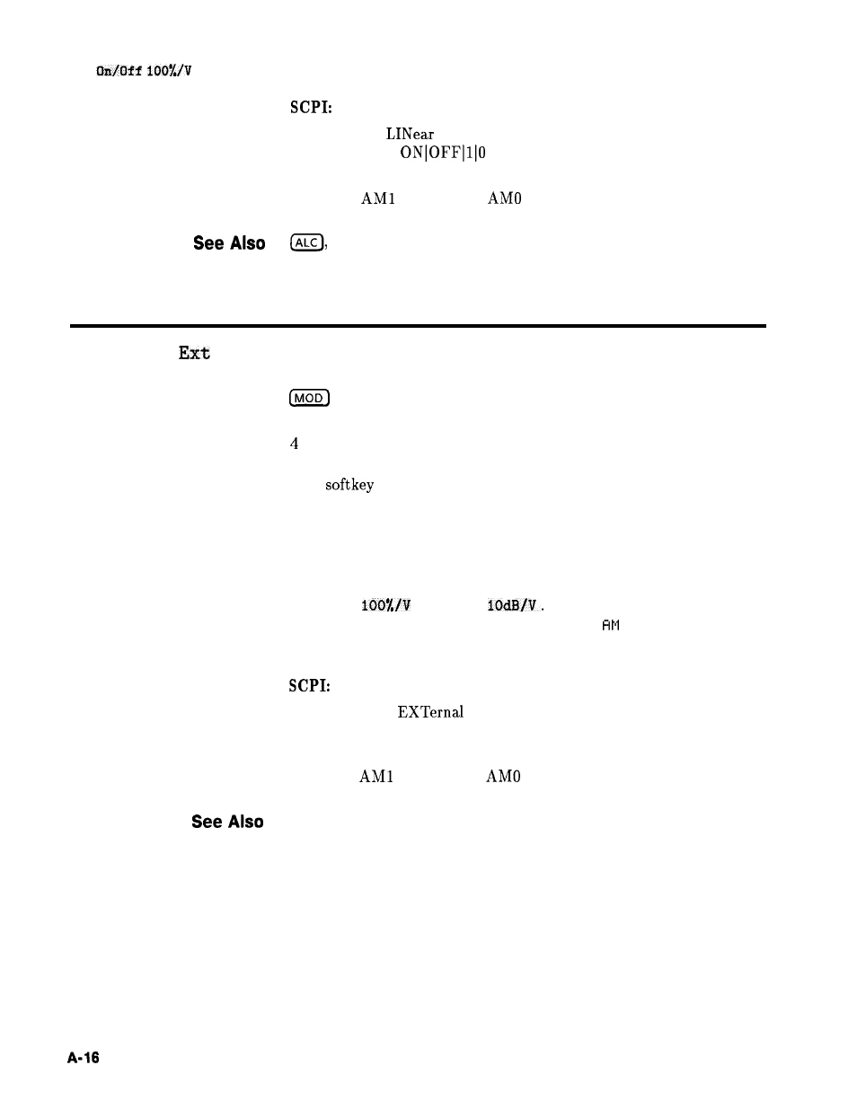 Am on/off ext, Am on/off | HP 8360 User Manual | Page 161 / 508