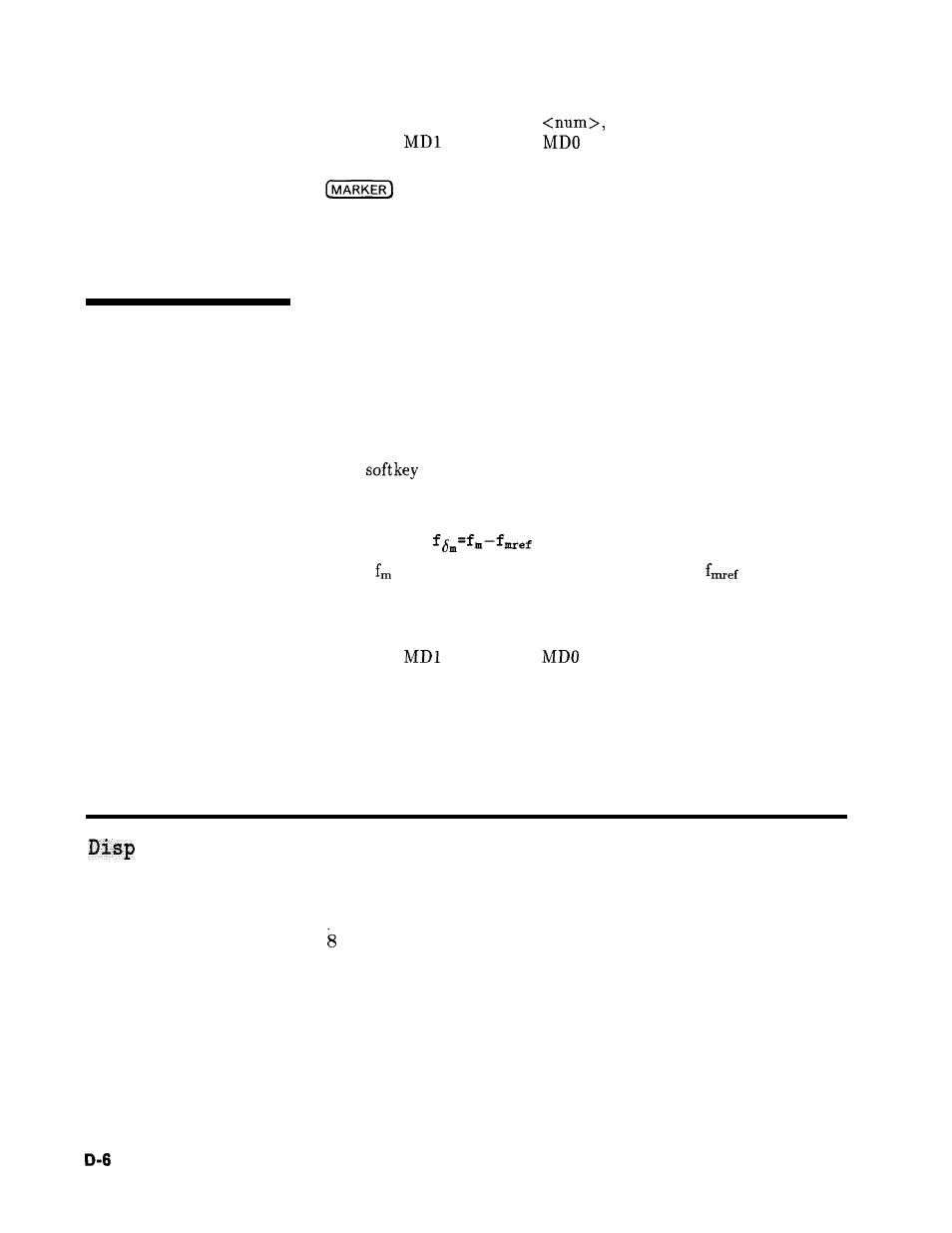 Delta mkr ref, Disp status, Status | HP 8360 User Manual | Page 193 / 508