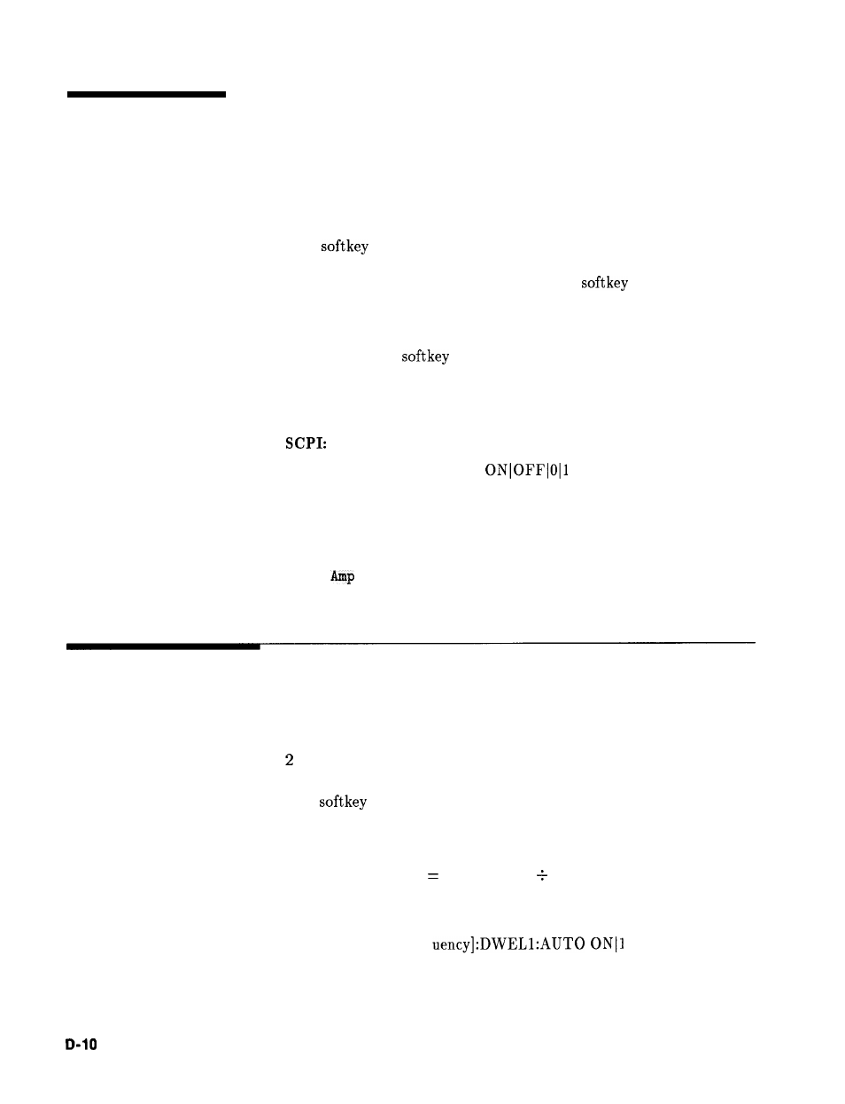 Doubler amp mode on, Dwell coupled | HP 8360 User Manual | Page 197 / 508