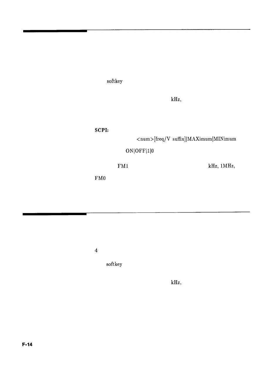 Fm on/off ac, Fm on/off dc | HP 8360 User Manual | Page 216 / 508