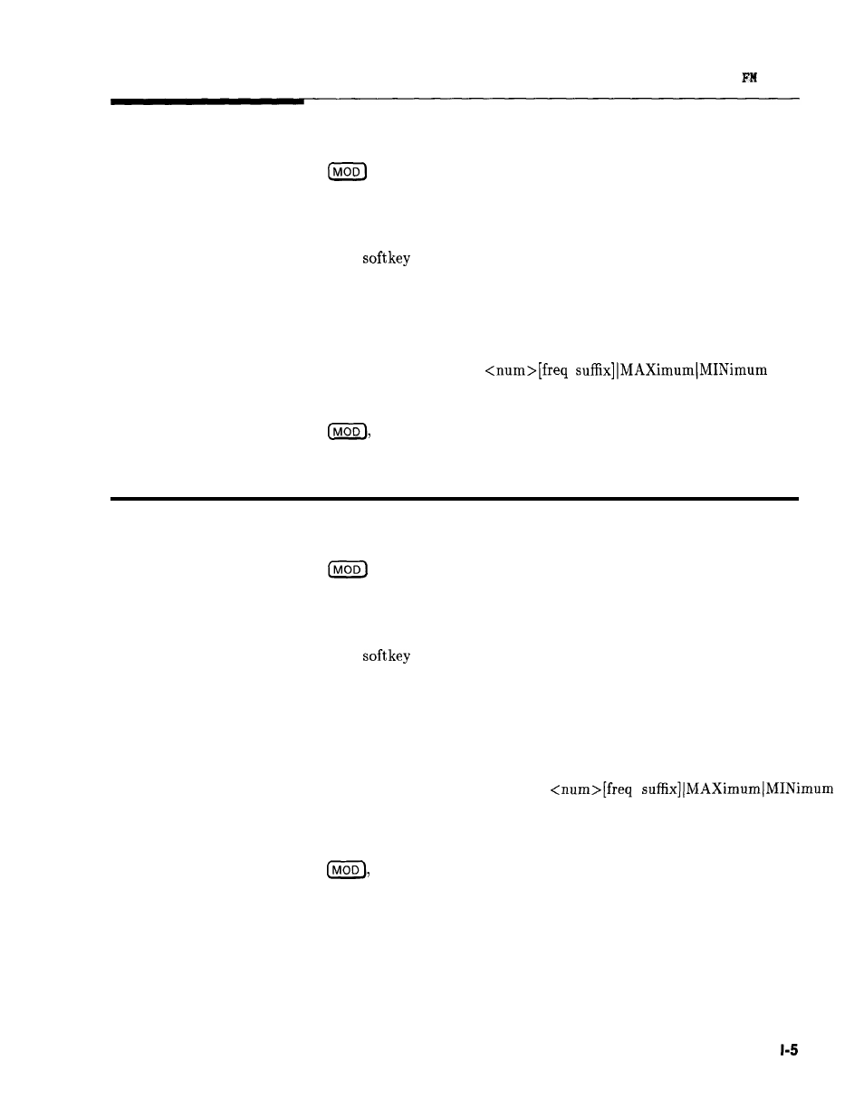 Internal fm deviation, Internal fm rate | HP 8360 User Manual | Page 230 / 508