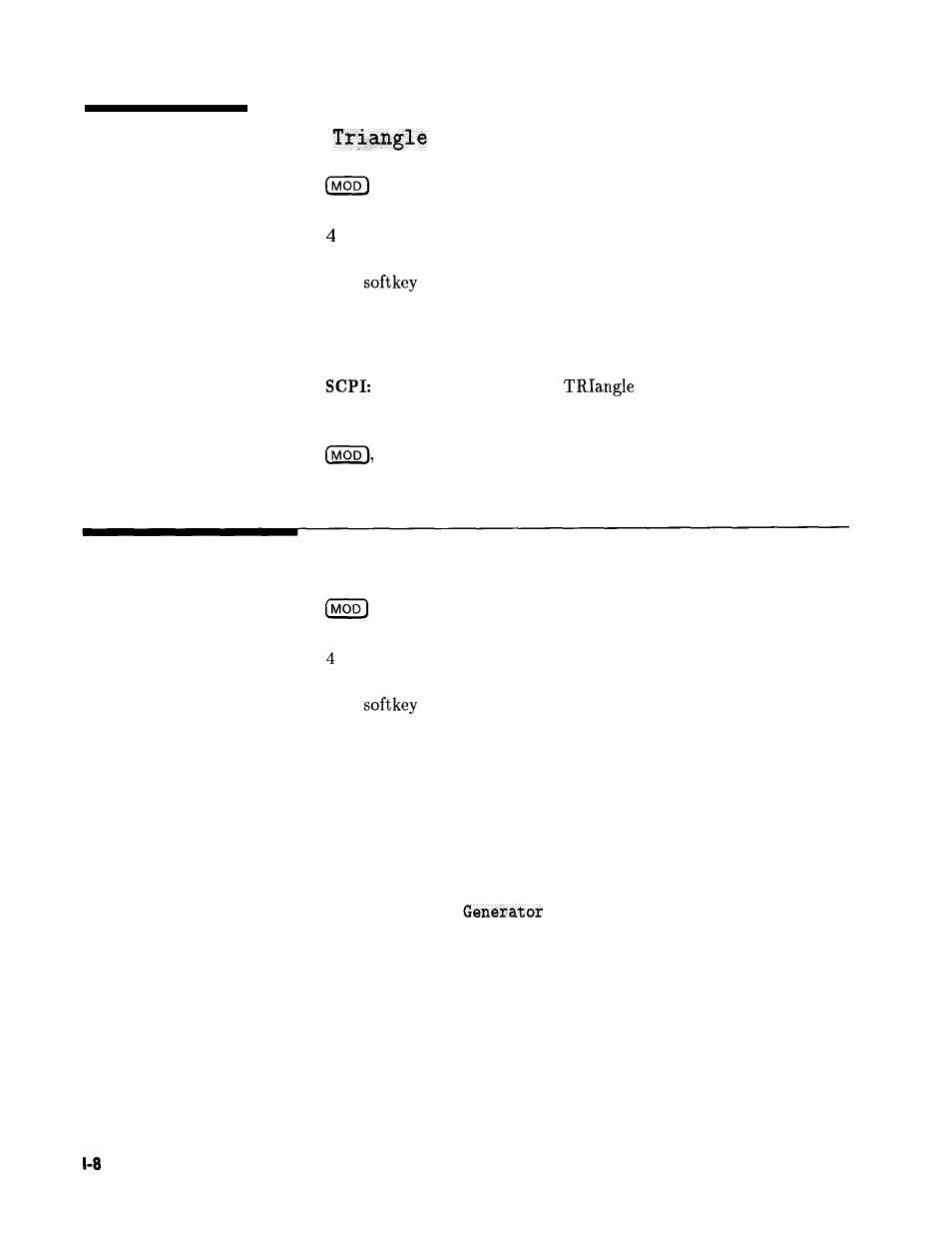 Internal fm waveform triangle, Internal menu, Internal fm waveform | HP 8360 User Manual | Page 233 / 508