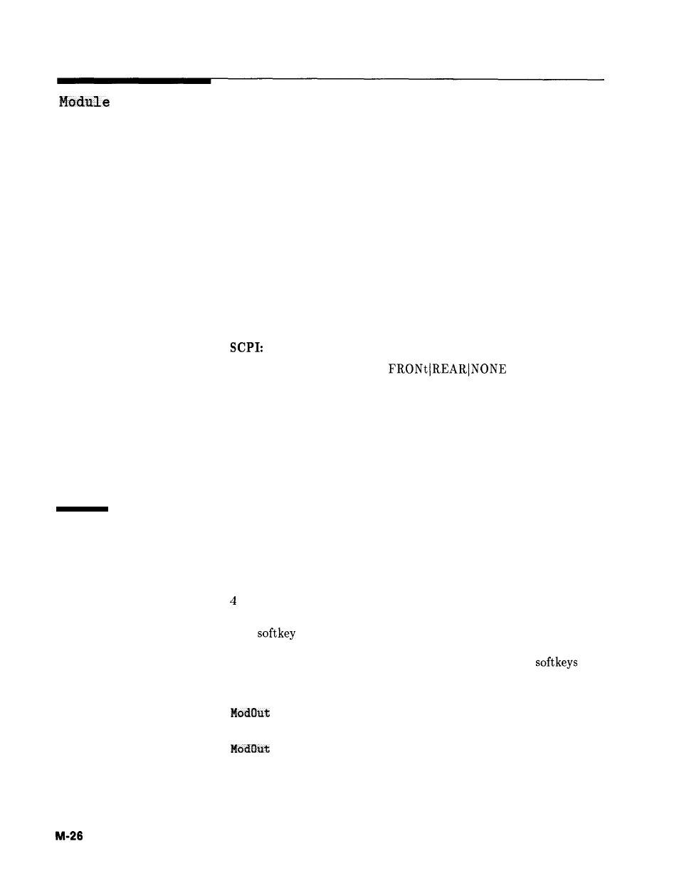 Module select rear, Monitor menu, Select rear | HP 8360 User Manual | Page 272 / 508