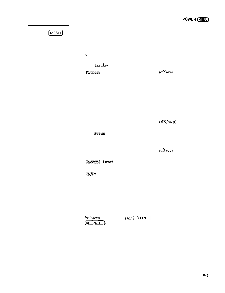 Power menu, Power, Function group | Menu map description, Programming codes, See also | HP 8360 User Manual | Page 279 / 508