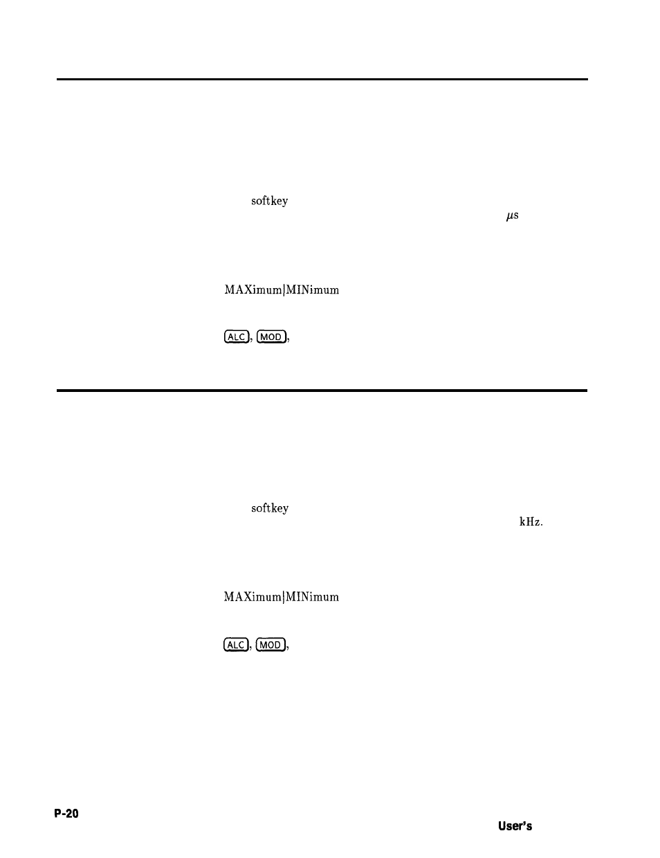 Pulse period, Pulse rate | HP 8360 User Manual | Page 294 / 508