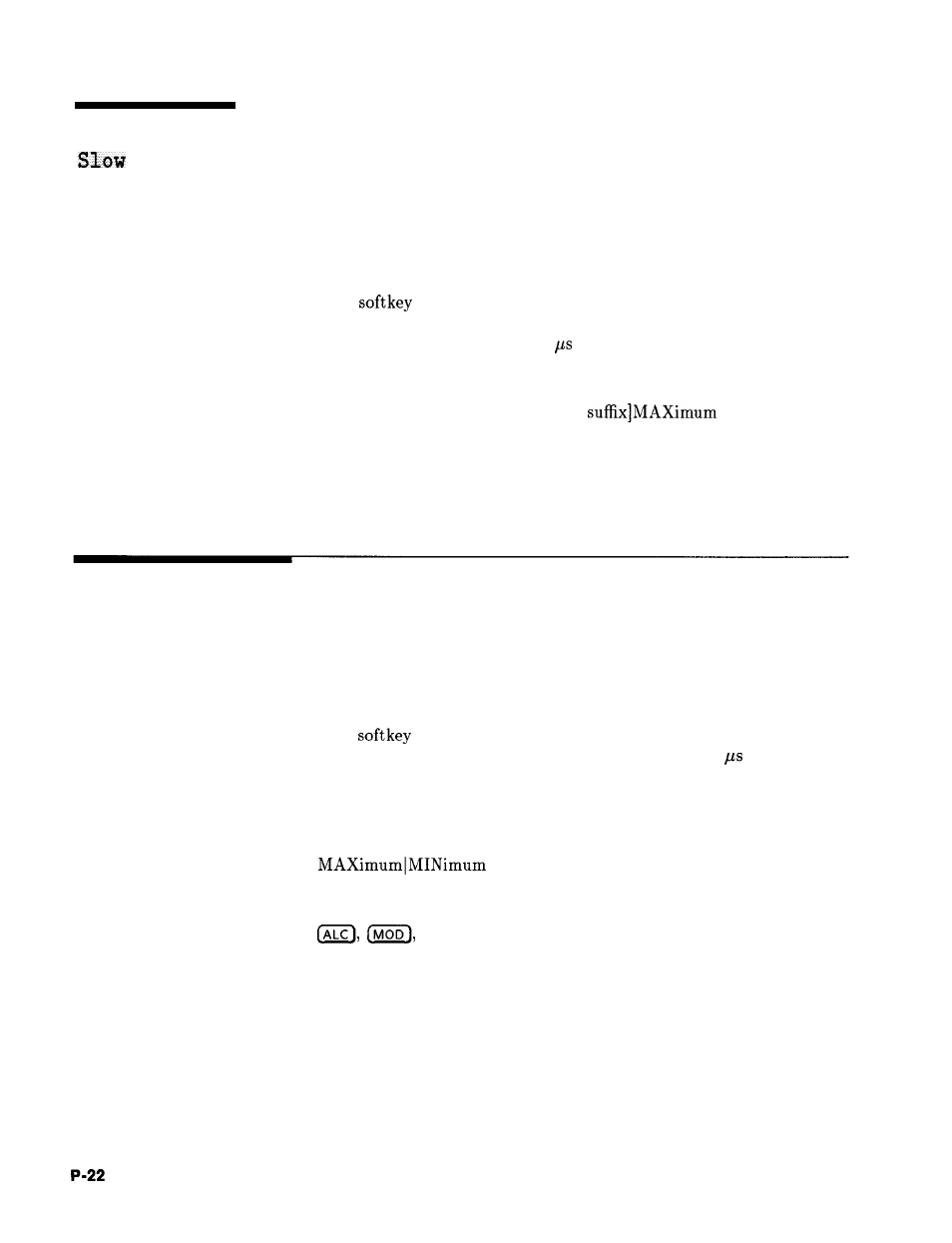 Pulse rise time slow, Pulse width, Pulse rise time | Mod) | HP 8360 User Manual | Page 296 / 508