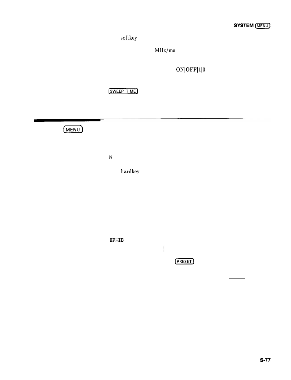 System menu, System | HP 8360 User Manual | Page 375 / 508