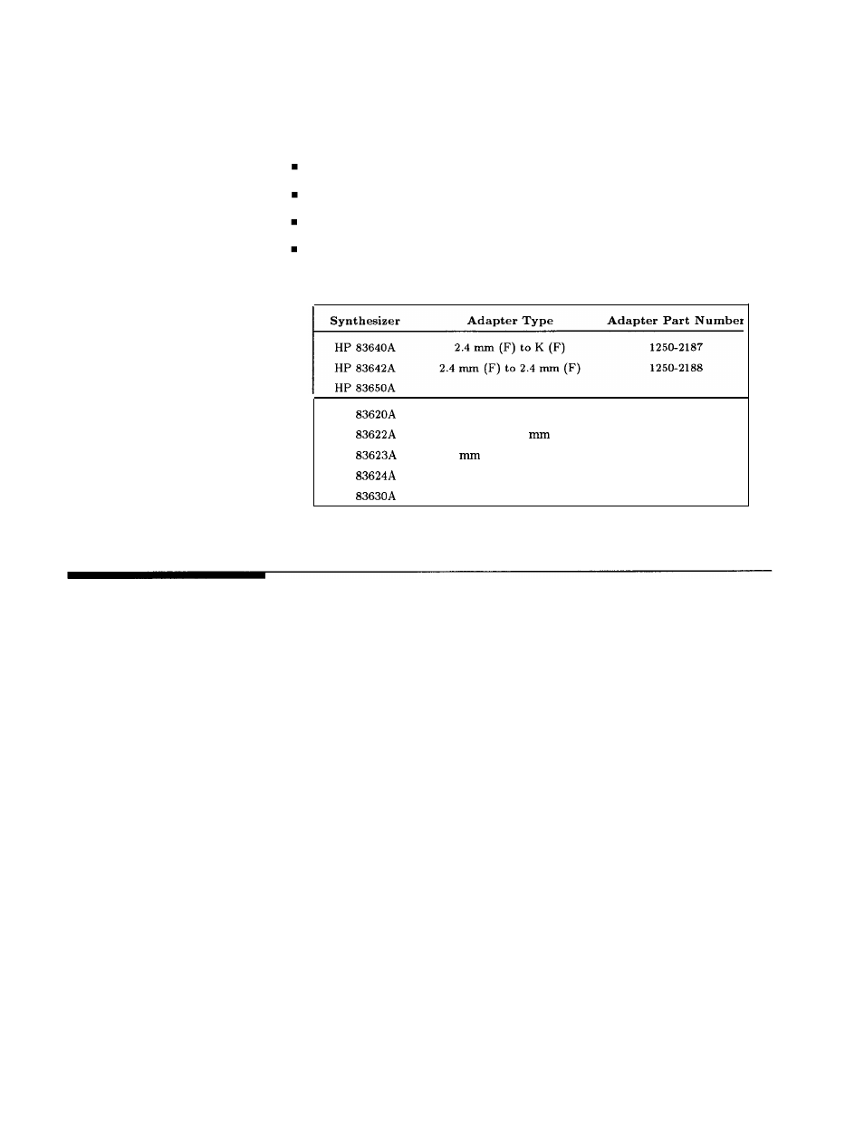 Equipment supplied, Options available | HP 8360 User Manual | Page 426 / 508