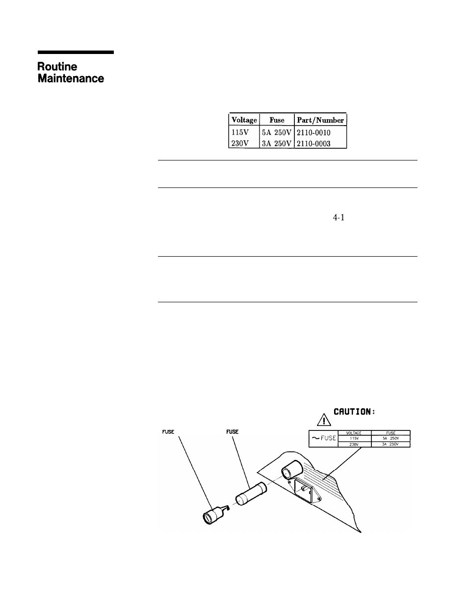 Routine maintenance, How to replace the line fuse, Warning how to replace the line fuse | HP 8360 User Manual | Page 457 / 508