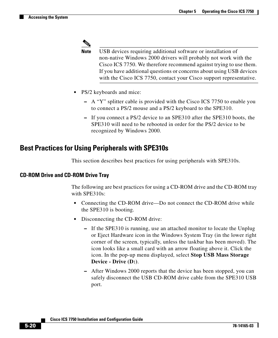 Best practices for using peripherals with spe310s | HP 7750 User Manual | Page 20 / 32