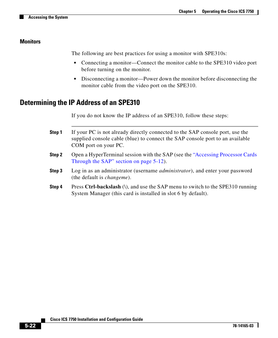 Determining the ip address of an spe310 | HP 7750 User Manual | Page 22 / 32