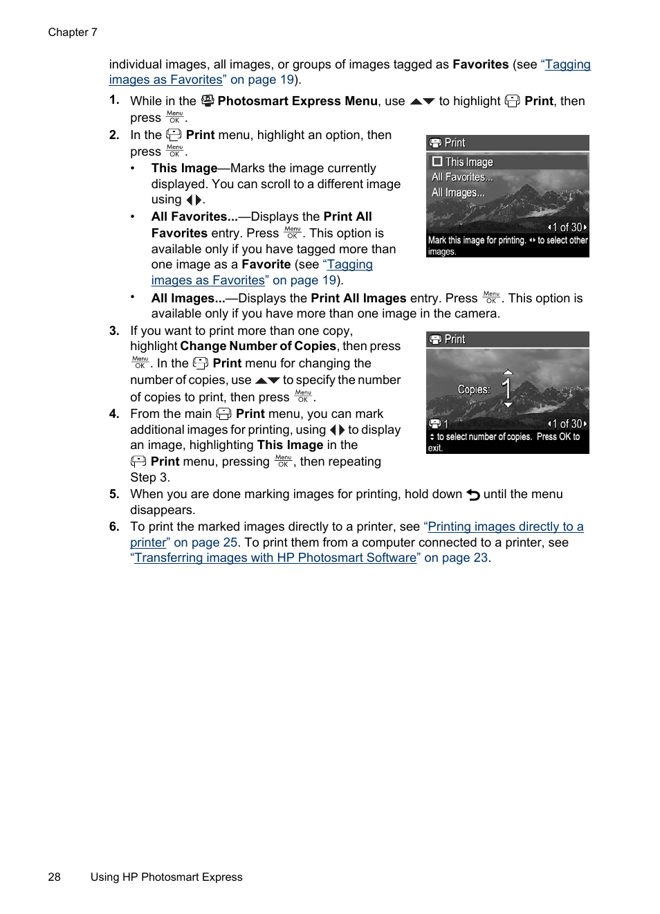 HP Photosmart Mz60 Series User Manual | Page 30 / 48