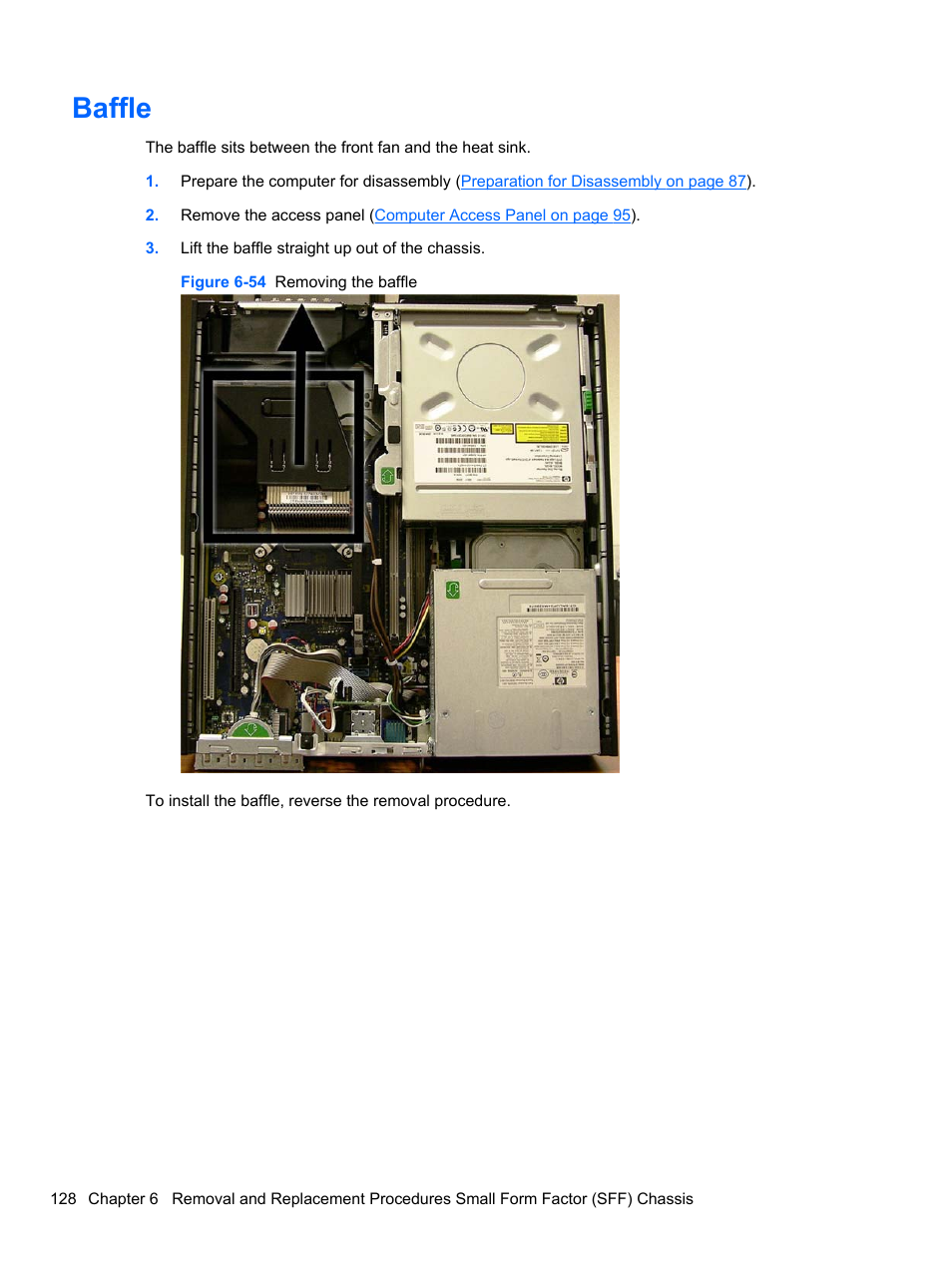 Baffle | HP 8080 ELITE BUSINESS User Manual | Page 140 / 284