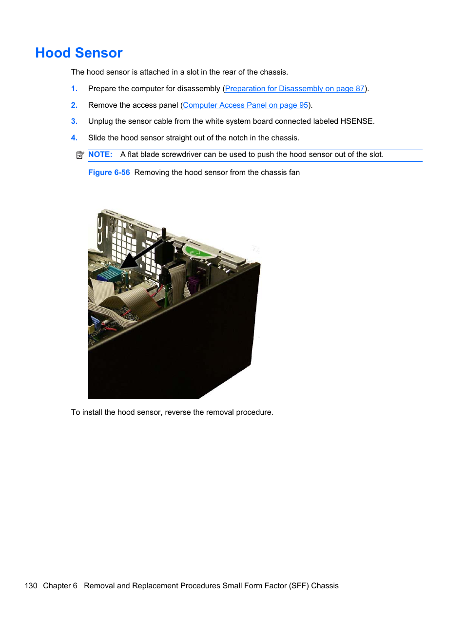 Hood sensor | HP 8080 ELITE BUSINESS User Manual | Page 142 / 284