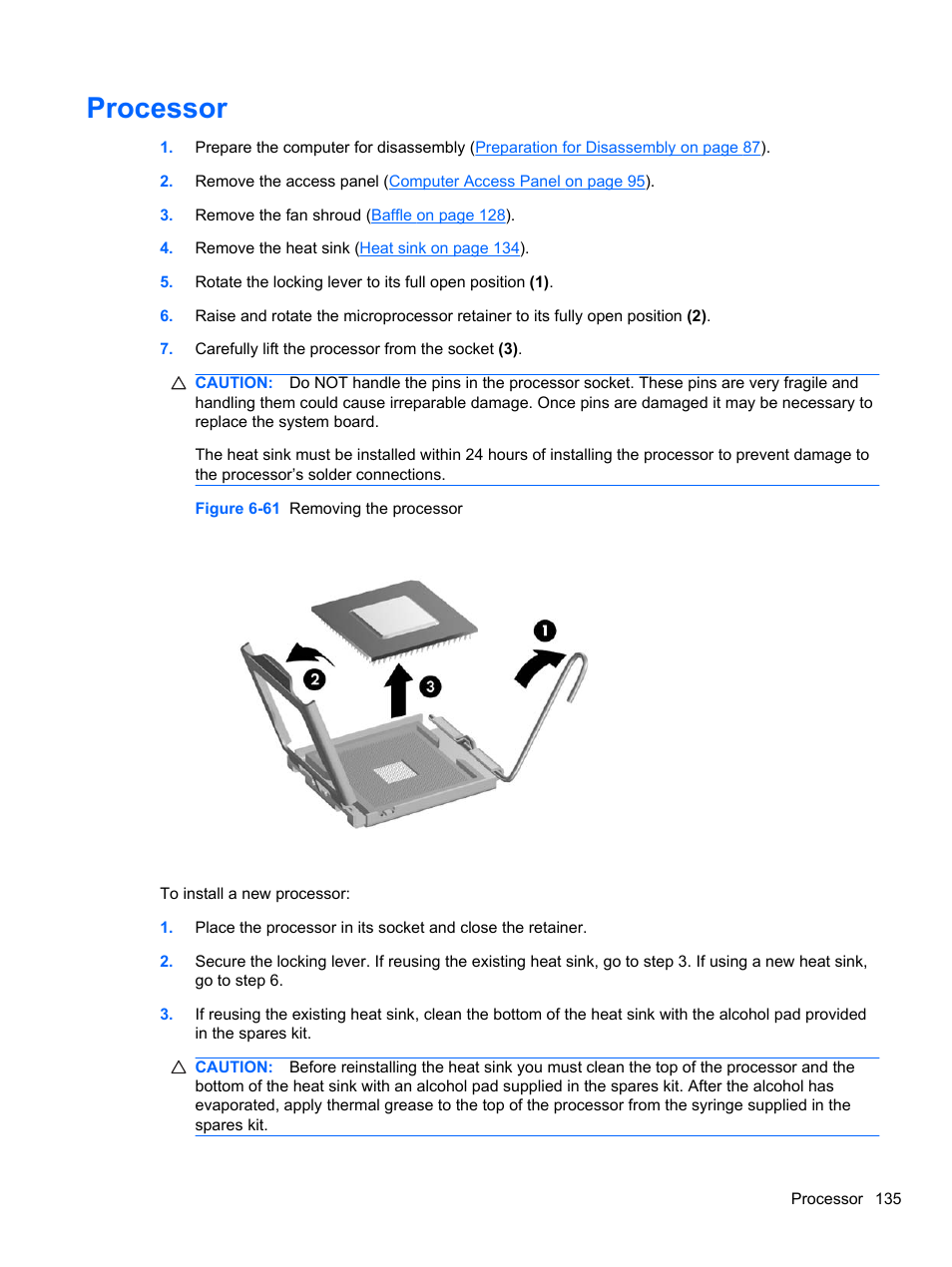 Processor | HP 8080 ELITE BUSINESS User Manual | Page 147 / 284