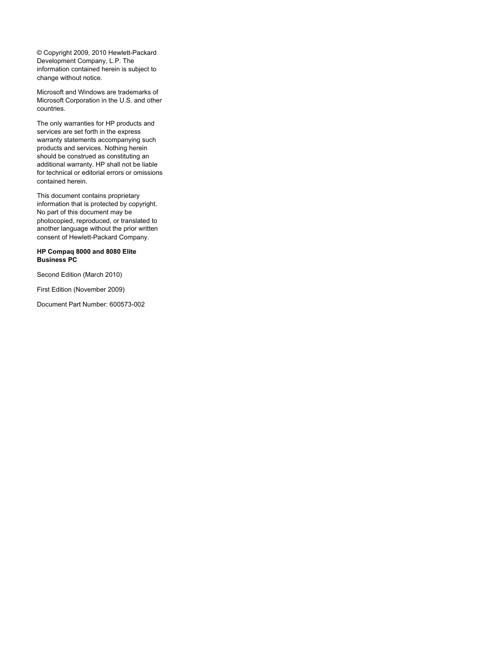 HP 8080 ELITE BUSINESS User Manual | Page 2 / 284