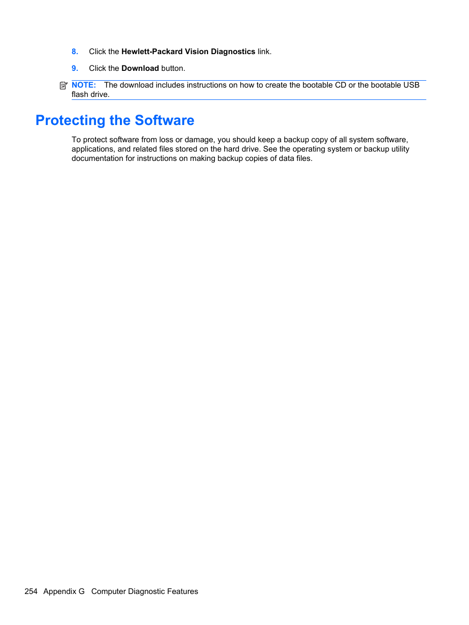 Protecting the software | HP 8080 ELITE BUSINESS User Manual | Page 266 / 284