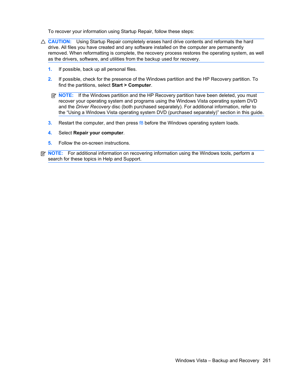 HP 8080 ELITE BUSINESS User Manual | Page 273 / 284