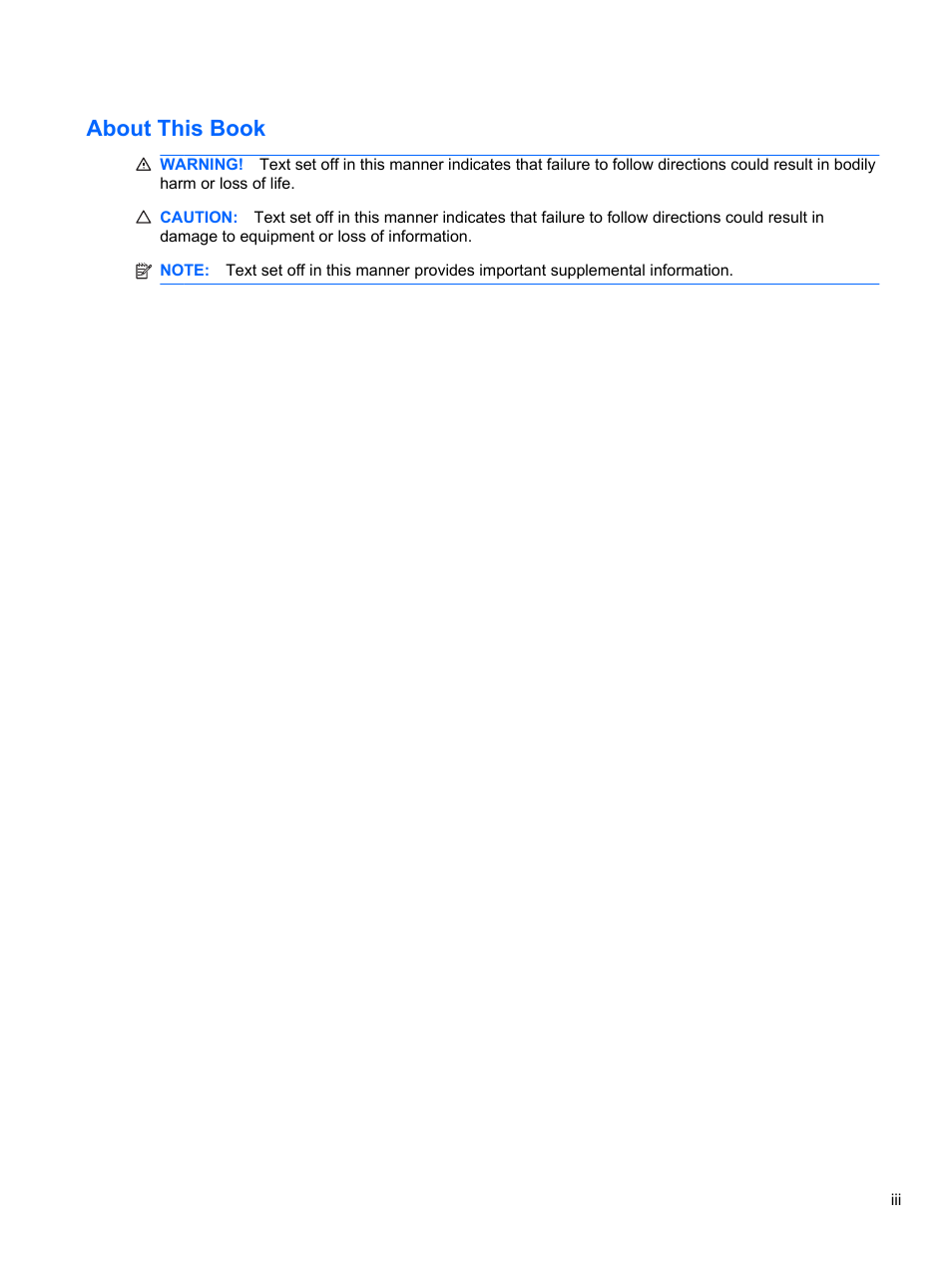 About this book | HP 8080 ELITE BUSINESS User Manual | Page 3 / 284