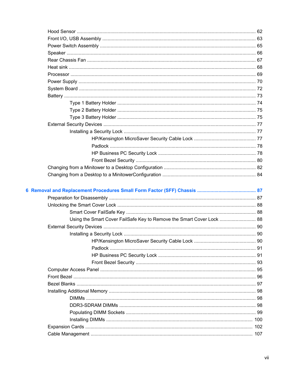 HP 8080 ELITE BUSINESS User Manual | Page 7 / 284