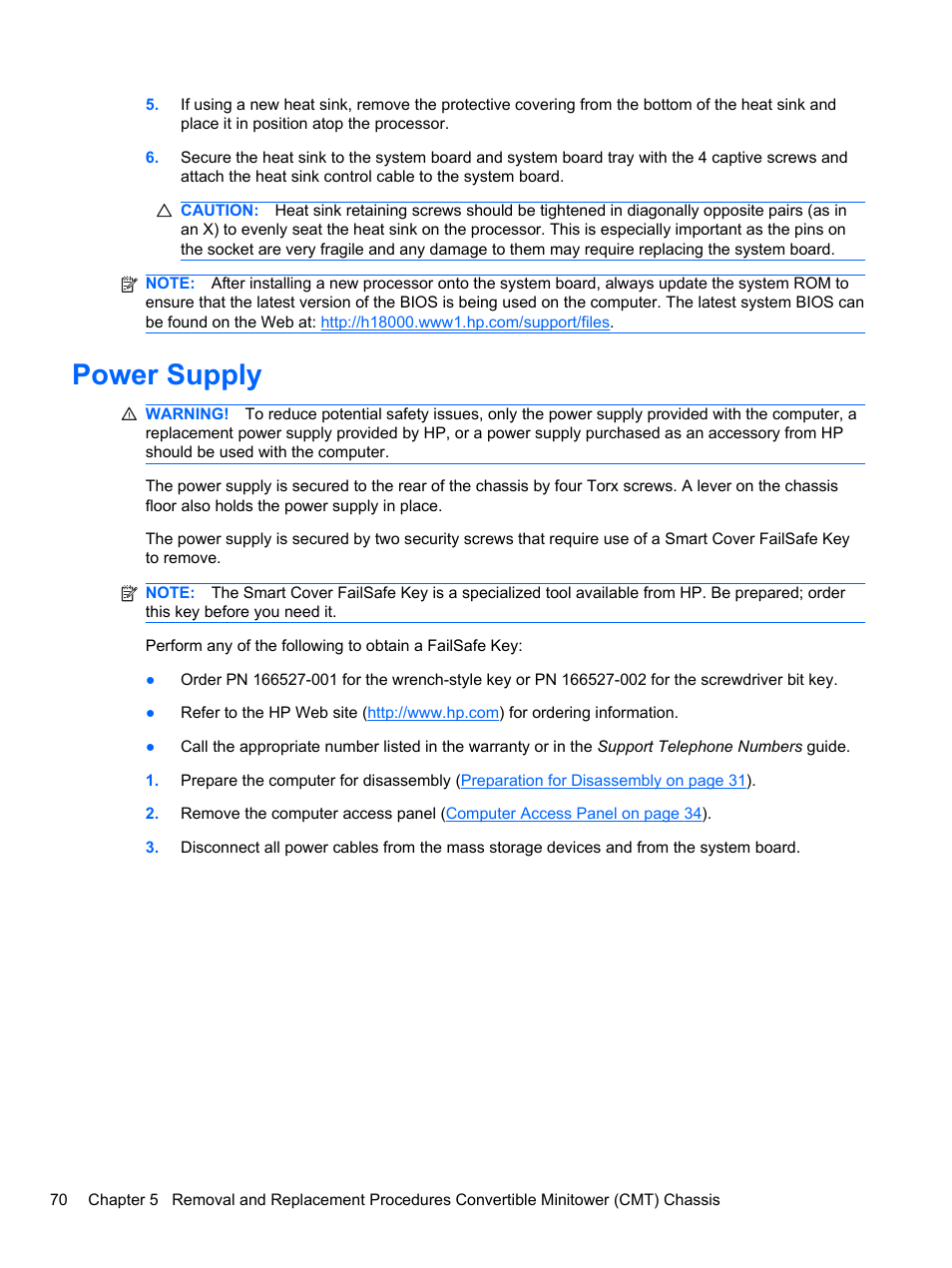 Power supply | HP 8080 ELITE BUSINESS User Manual | Page 82 / 284