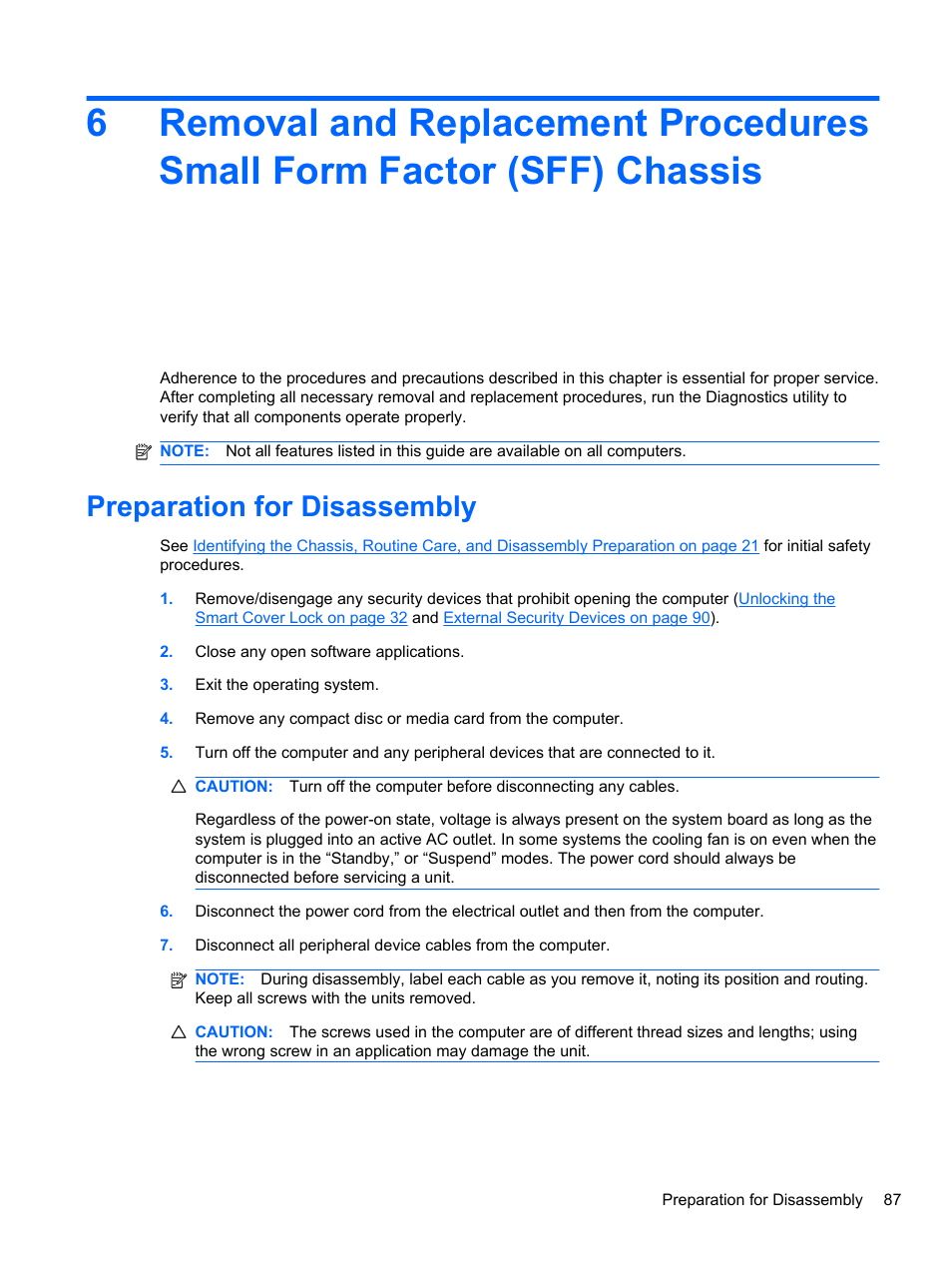 Preparation for disassembly | HP 8080 ELITE BUSINESS User Manual | Page 99 / 284