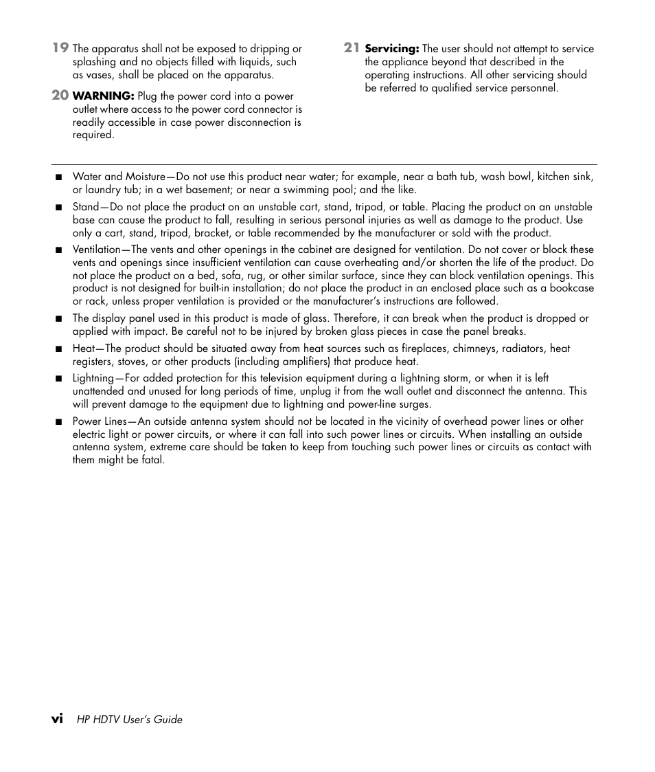 HP PL4272N User Manual | Page 6 / 198