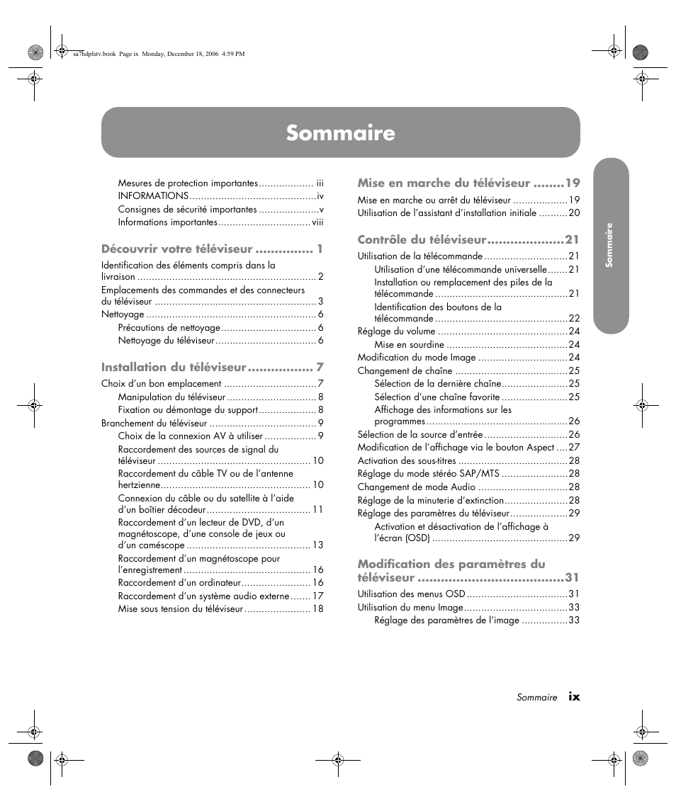 Sommaire | HP PL4272N User Manual | Page 73 / 198