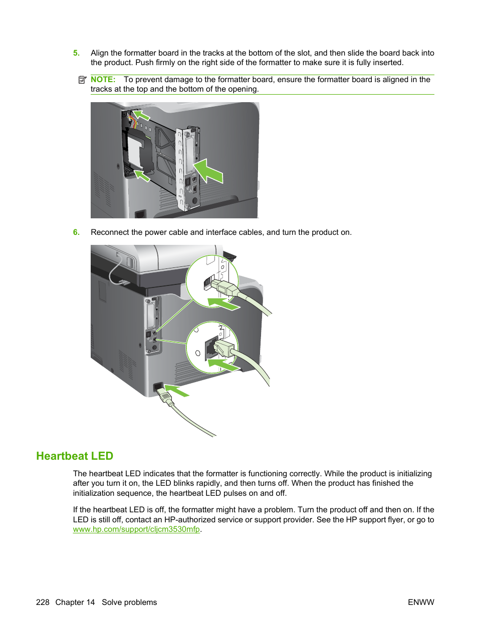 Heartbeat led | HP CM3530 User Manual | Page 242 / 302