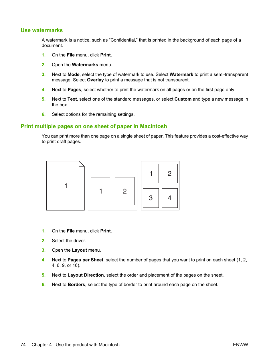 Use watermarks | HP CM3530 User Manual | Page 88 / 302