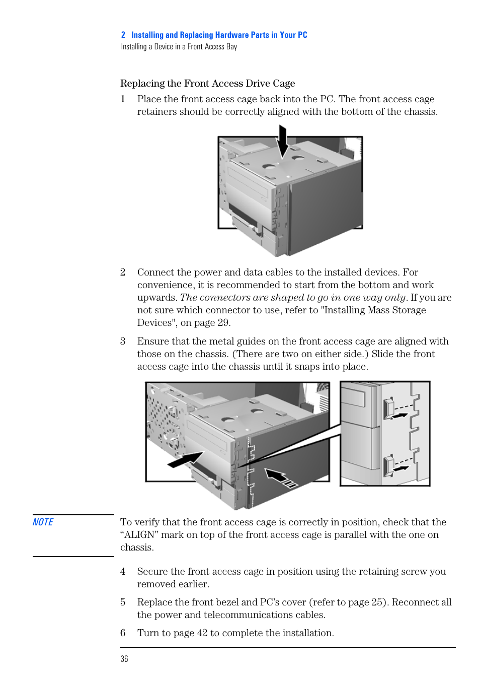 HP VECTRA VL800 User Manual | Page 36 / 72