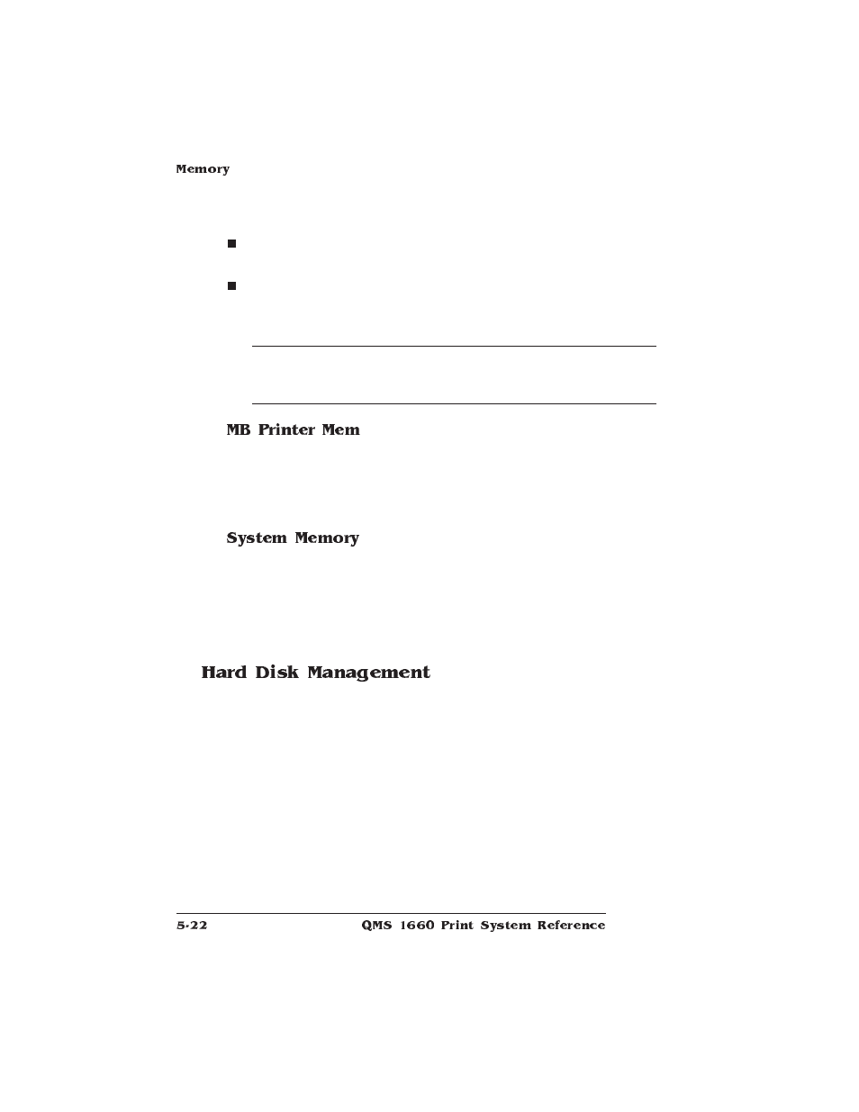 Hard disk management | HP QMS 1660 User Manual | Page 122 / 306