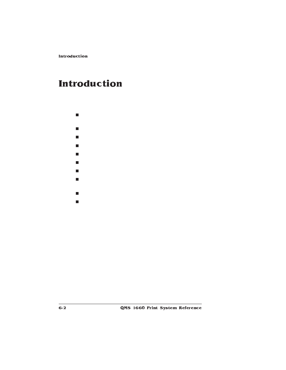 Introduction | HP QMS 1660 User Manual | Page 140 / 306