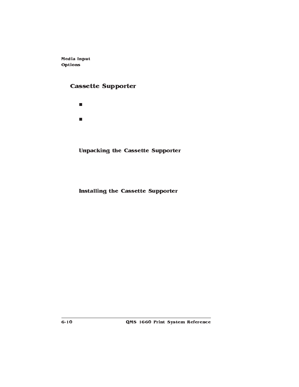 Cassette supporter | HP QMS 1660 User Manual | Page 148 / 306