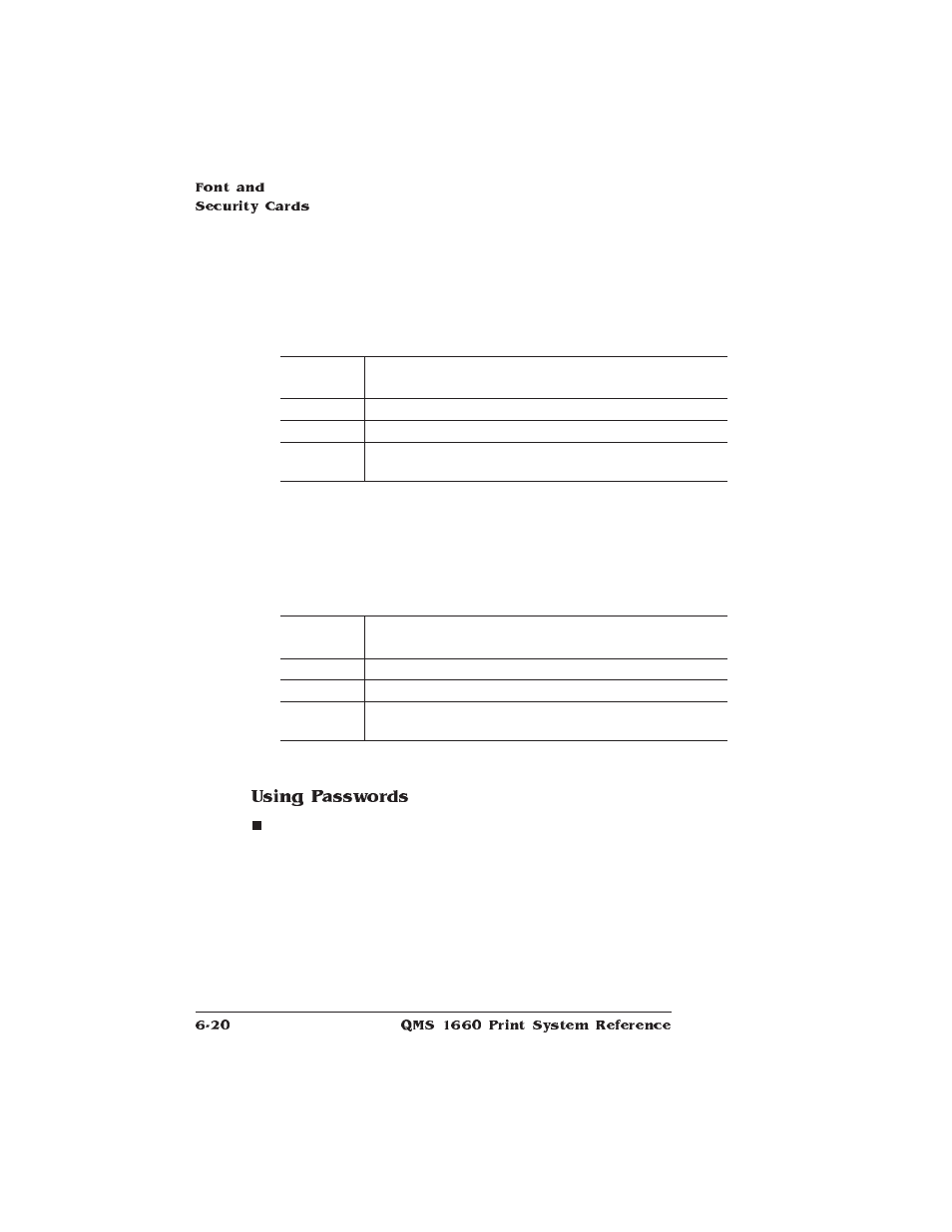 Using passwords | HP QMS 1660 User Manual | Page 158 / 306