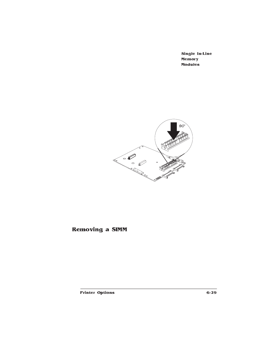 Removing a simm | HP QMS 1660 User Manual | Page 167 / 306