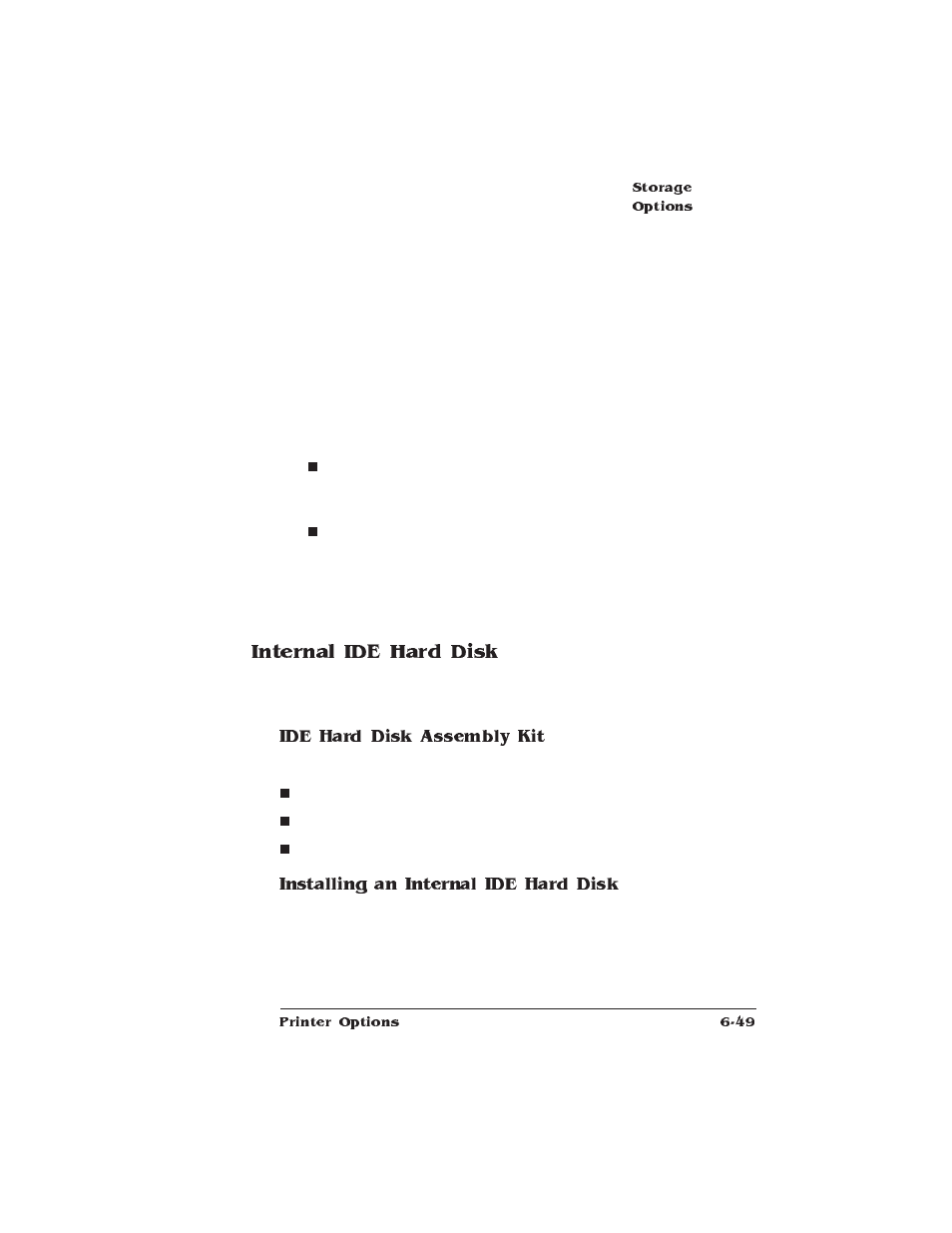 Internal ide hard disk | HP QMS 1660 User Manual | Page 187 / 306